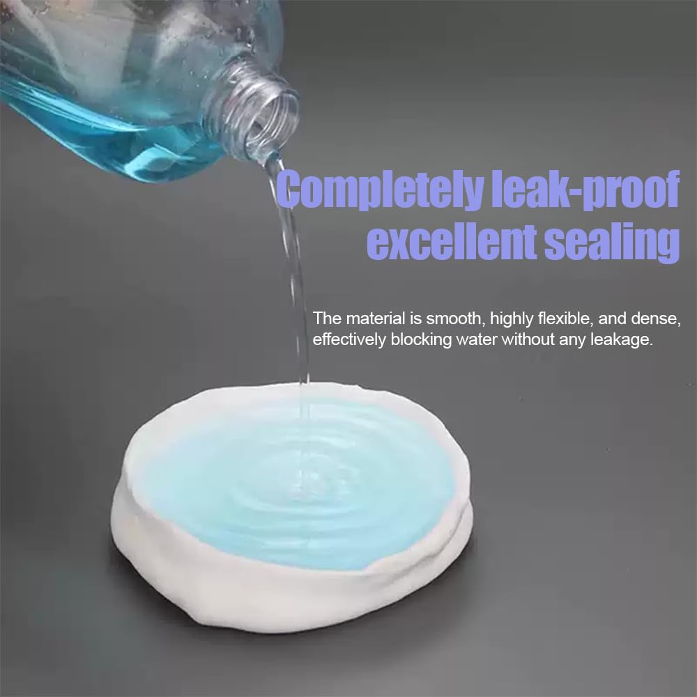 White Waterproof Duct Seal Putty (6 pcs), Moldable Plumbers Putty and Sealing Clay for Indoor & Outdoor Use – Quick Mending for Air Conditioning Holes, Drain Connections, Ideal for Wall Hole Repairs