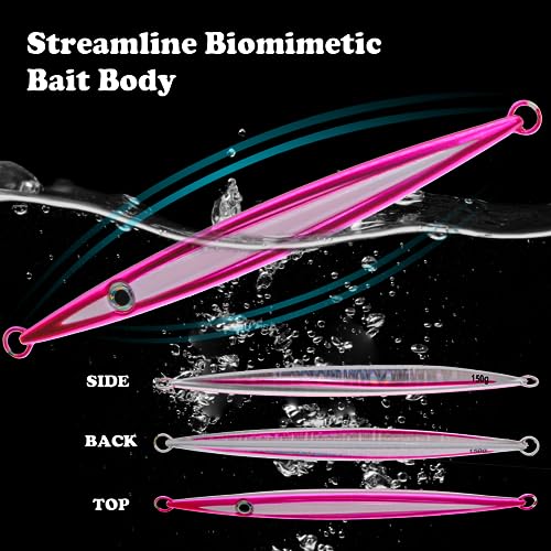 Vertical Jig Fishing Lure - 150g Purple Saltwater Bait