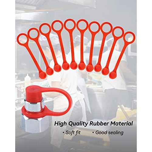 Rubber Blow Off Caps Fit for Ansul R102 Piranha Industrial Kitchen Fire Suppression Nozzles Suppression Vent A Hood Systems Grease Caps Kit, 20 Caps