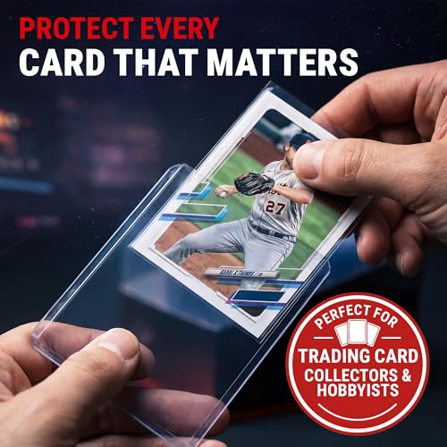 Clear Card Sleeves and Toploaders Bundle - 100 Pack for Trading Cards