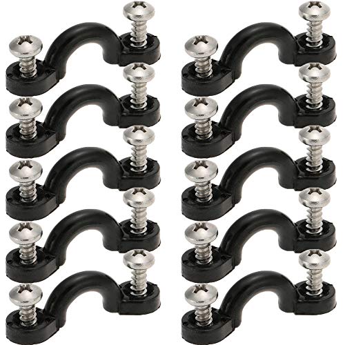 Borogo 12 Inch Adjustable Boat & Kayak Rod Tamer Strap Holders - 5 Pack