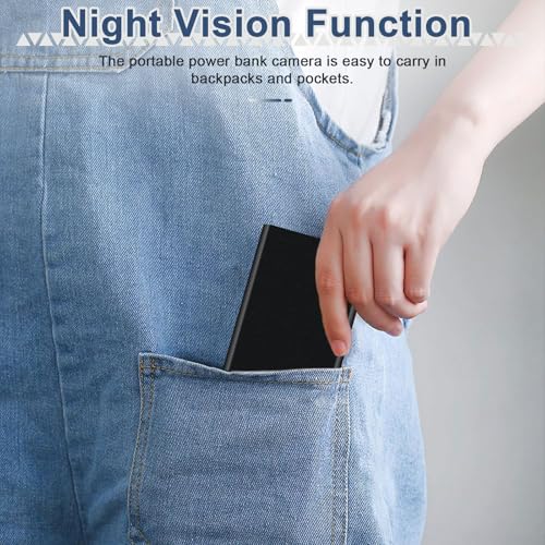 WOTCHA Power Bank Camera 1080P HD Hidden Cam with Night Vision No WiFi Mini Surveillance Portable Camera for Outdoor Home Travel No Audio