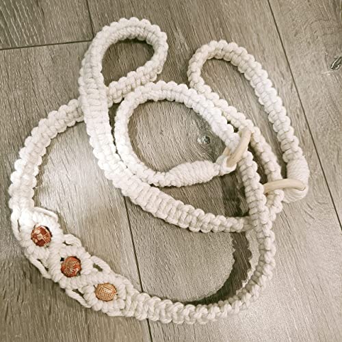 Macrame Yoga Mat Carrying Strap - Hand Woven Ivory