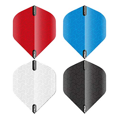 Standard Dart Flights - Extra Thick 100 Micron - 12 Flights (4 Sets) - Black