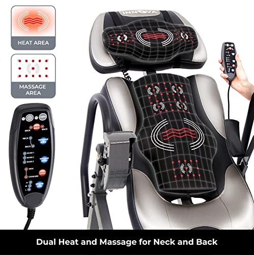 Inversion Table with Heat & Massage - Adjustable Therapy Table