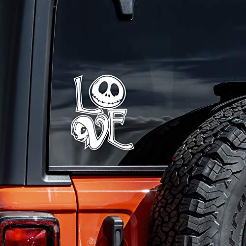 Nightmare Before Christmas Sally & Jack Vinyl Decal Sticker - 4.5" x 5.5"