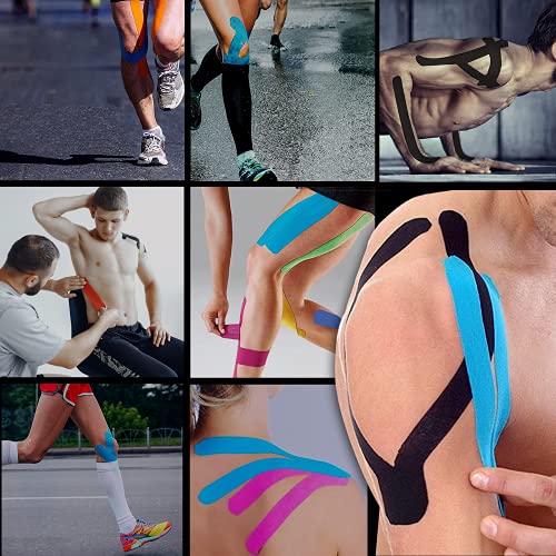 Kinesiology Tape - Pre-Cut Elastic Cotton Sports Tape, Lime Green