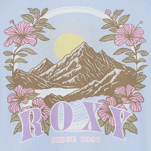 Roxy Girls' Windsurfer Bloom Graphic Fleece Hoodie Pullover - Kids' Casual Sweatshirt