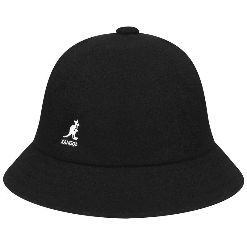 Kangol Wool Casual Bucket Hat for Women and Men, Large, Black