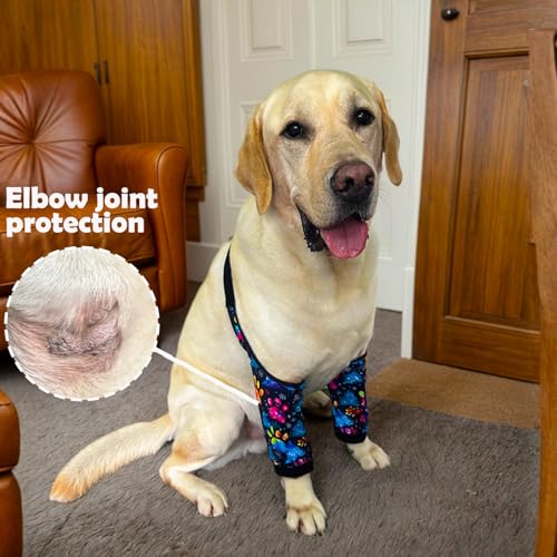 Dog Elbow Wraps 2XL Footprint - Pet Protectors for Wounds & Licking