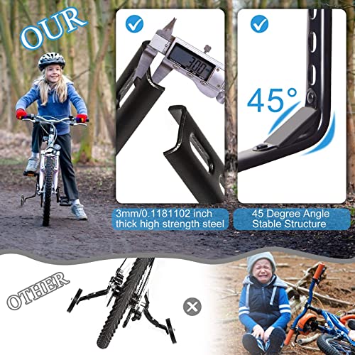 Bike Training Wheels for 12-20 Inch Kids Bikes - Black