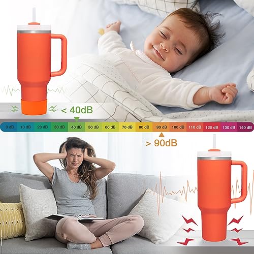 Silicone Protective Boot for Tumblers - 2 Pack, Orange