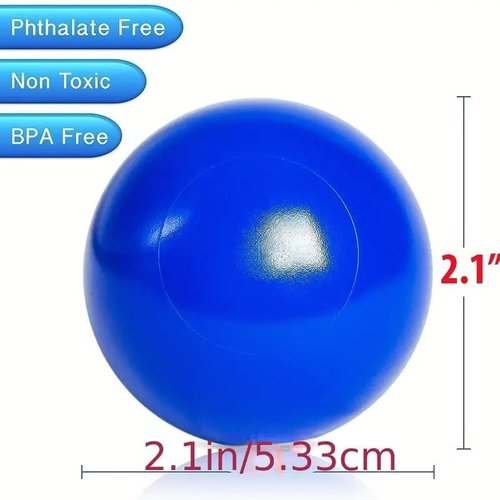 Ball Pit Balls by [Brand Name] - Crush Proof Plastic, 100 Pcs, 5.6 cm, Perfect for Toddlers with Mesh Bag