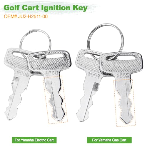 Golf Cart Ignition Keys for Yamaha G14-G29 - 4 Pcs