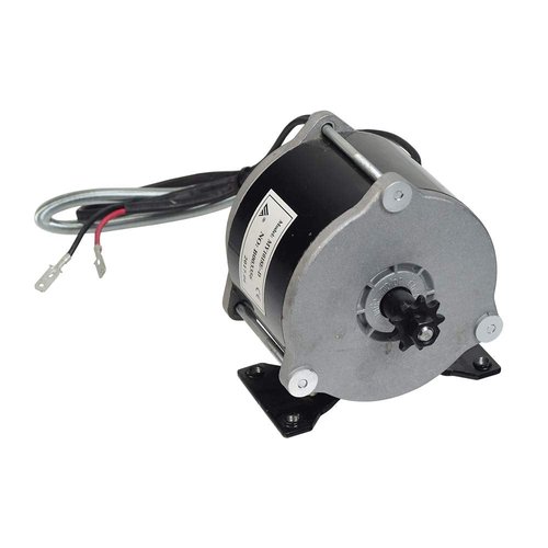 AlveyTech Heavy Duty 36 Volt 500 Watt Electric Motor for The Razor Crazy Cart XL (Versions 1+) - Replacement MY1018E-D Watt Motors with 9-Tooth Chain Sprocket and Mounting Bracket (W25143401030)