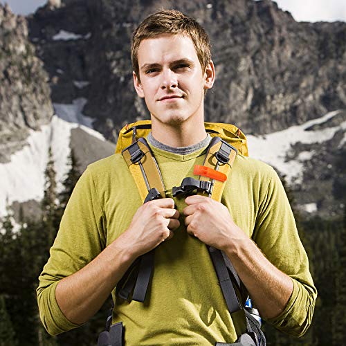 Safety Whistles Set - 10 Pcs Plastic Whistles with Lanyard - Orange