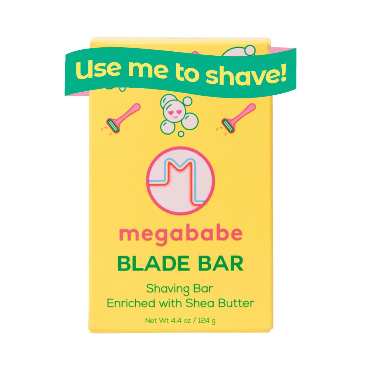 Megababe Blade Bar - Hydrating Shaving Bar with Shea Butter for All Skin Types | 4.4 oz