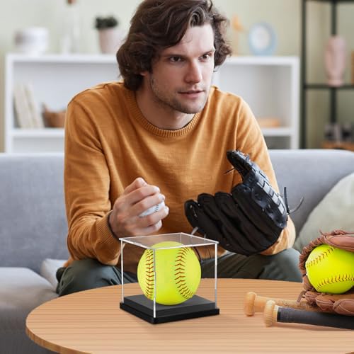 Acrylic Softball Display Case - UV Protected 1 Pack