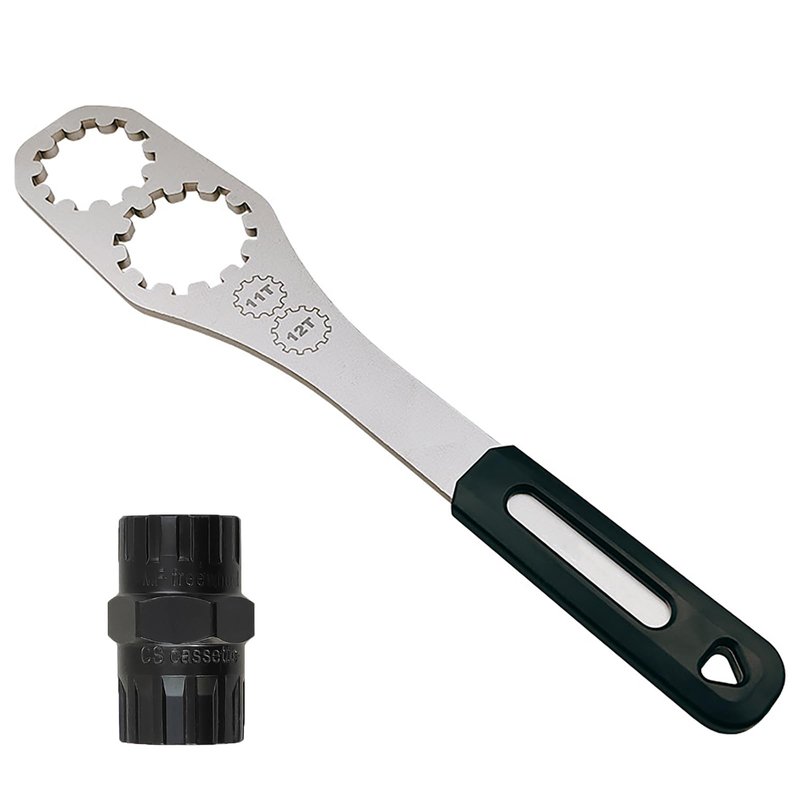 COTOUXKER Bike Cassette Removal Tool, Bicycle Cassette Tool with Lockring for MTB Freewheel Removal and Repair (Cassette Tool with Lock)