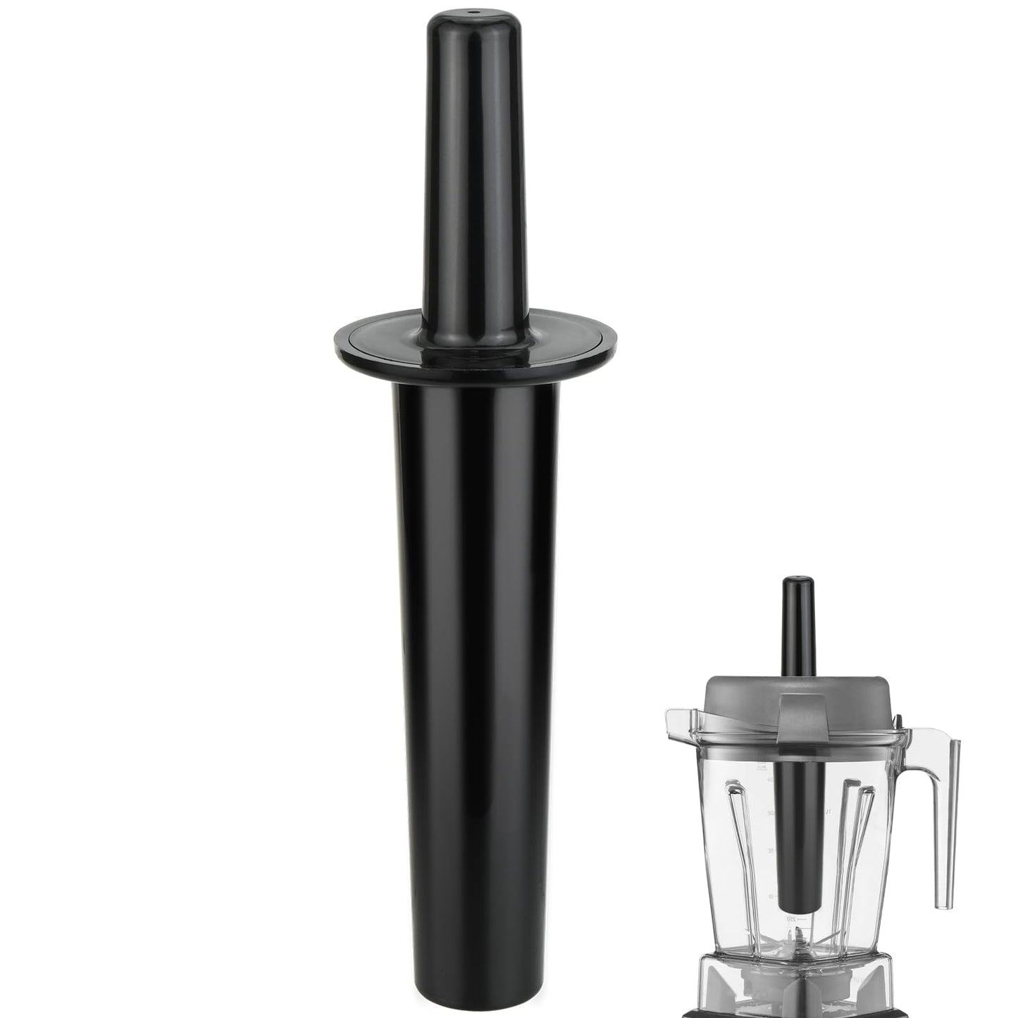 Blender Tamper Compatible with Vitamix 32Oz 48Oz Container, Small Mini Plunger Replacement Part Blender Tamper Stick Tool Accessories