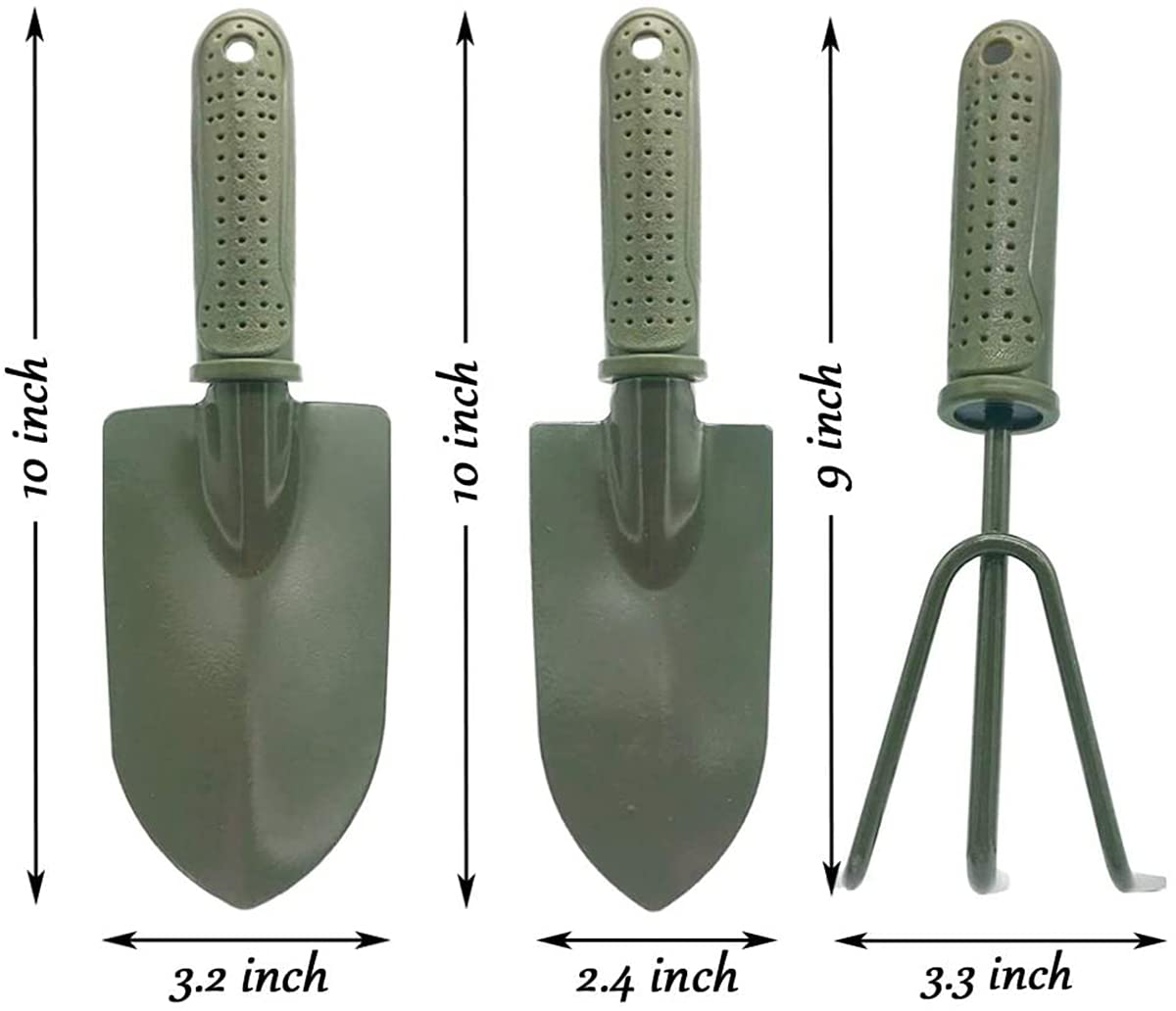 3 in 1 Garden Tool Shovel for Digging Gardening Trowel for Lawn Planting Alloy Spade Plastic Handle Anti Slippery