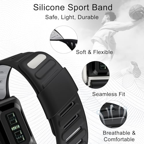 Silicone Sport Band for Whoop 5.0 - Adjustable, Waterproof Strap