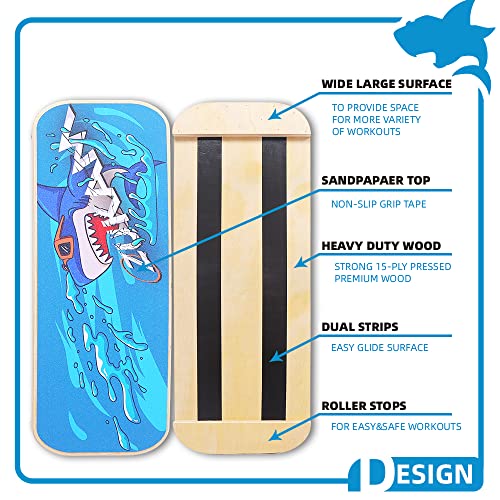 Shark Balance Board Trainer for Core Stability & Sports Training