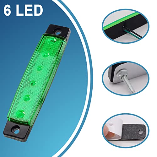 LED Boat Navigation Lights - Waterproof 120LM Stern Set for Yacht - 3PCS