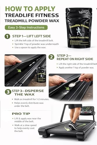 Dry Treadmill Belt Wax - 2oz Powder for Smooth Performance