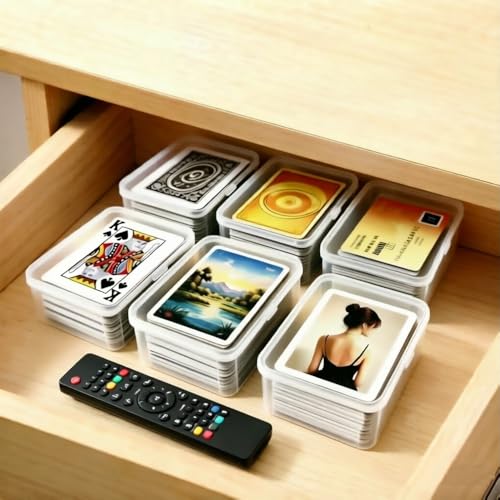 3PCS Clear Card Case for UNO Cards - Plastic Storage Box