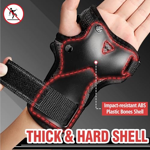KULEDM Medium Wrist Guard Protective Gear for Skating, Snowboarding & More