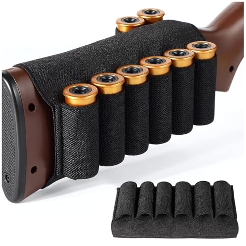 8-Round Tactical Shotgun Shell Holder - 12 & 20 Gauge Buttstock Carrier