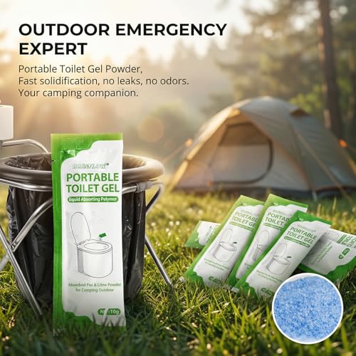 Portable Toilet Gel Powder - 28 Packs of High Absorbent Urine Gel