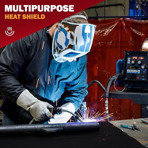 kanhiro Carbon Felt Welding Blanket Fireproof - 2 Packs 20" X 36" Heat Resistant Fabric 1800¡ÆF High Temp Insulation Pad, Flame Retardant Protective Mat for Soldering Welding Brazing Plumbing