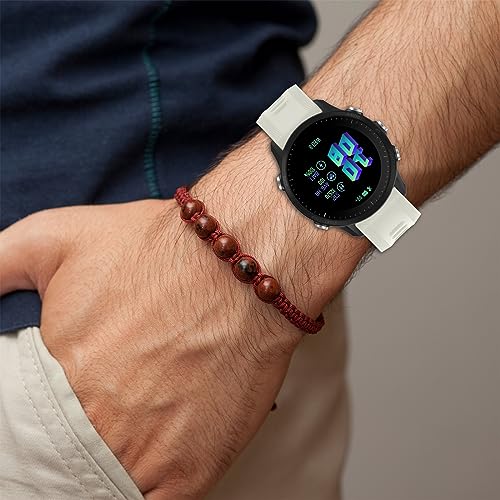 Silicone Replacement Band for Garmin Forerunner 955 - White
