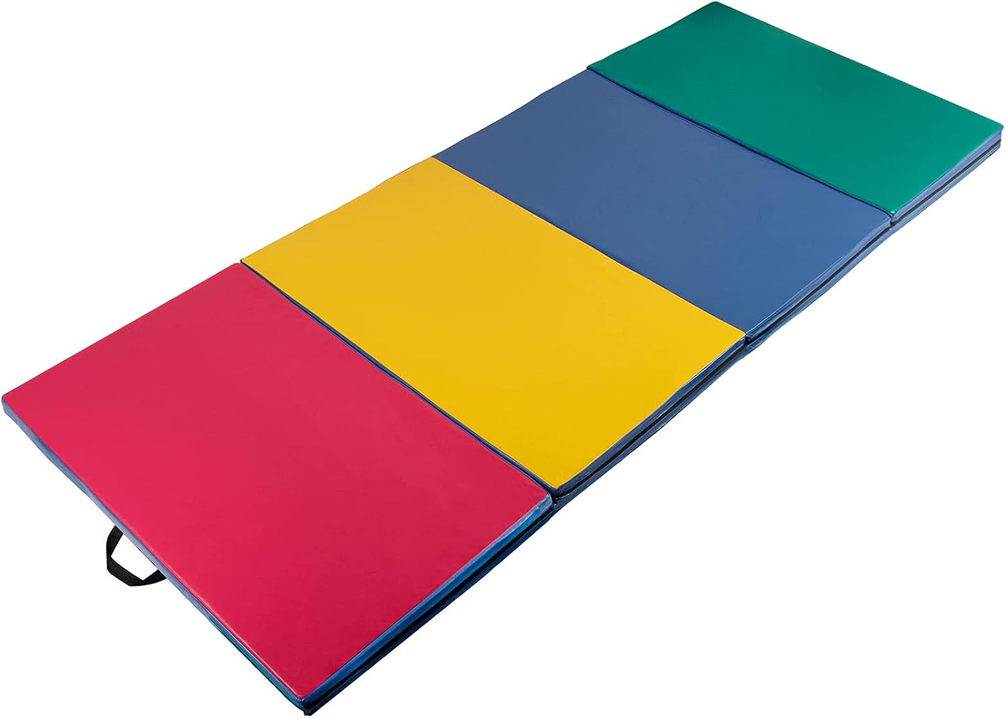 Polar Aurora Folding Gymnastics Exercise Mat - 4' x 8' x 2" Thick for Yoga & Aerobics