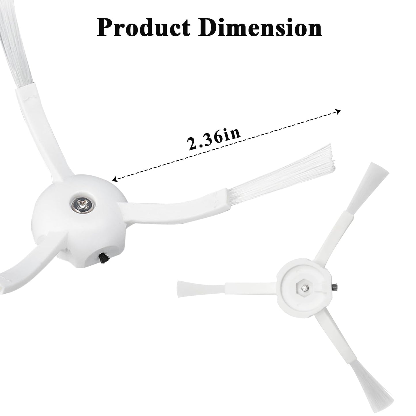 Soniicmomo Side Brushes Replacement Compatible with Roborock Q Revo/Qrevo S/Qrevo Pro/Qrevo Master/S8/S8+/ S8 Pro Ultra/Q5/Q7/Q7Max/Q8 Max/S7/S7 Max Ultra/S7 MaxV/S6/S5/S4/E2/E3/E4/E5 Robot Vacuum