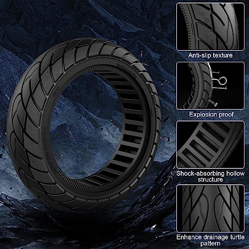 AA-2PCS Black 60/70-6.5 Solid Scooter Tire 10x2.5 Tires for Ninebot G30 Max/G30D