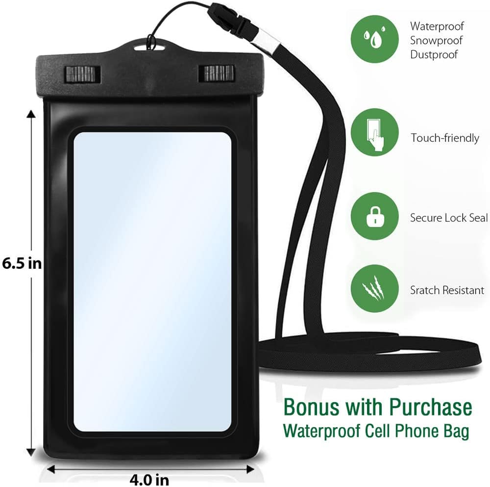 Voyager Waterproof Dry Bag - Heavy Duty Roll Top Sack with IPX8 Phone Case | 20L Green for Kayaking & Camping