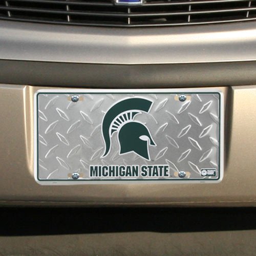 Michigan State Spartans NCAA Tin License Plate - 6x12