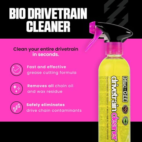 Bike Chain Cleaner - 500ml Drivetrain Degreaser Spray for MTB/Road/BMX