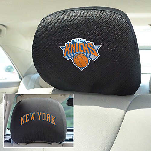 New York Knicks Embroidered Headrest Cover Set - 2 Pieces