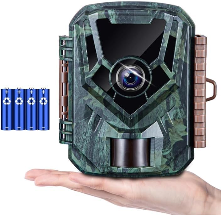 36MP Mini Trail Camera with Night Vision - Green