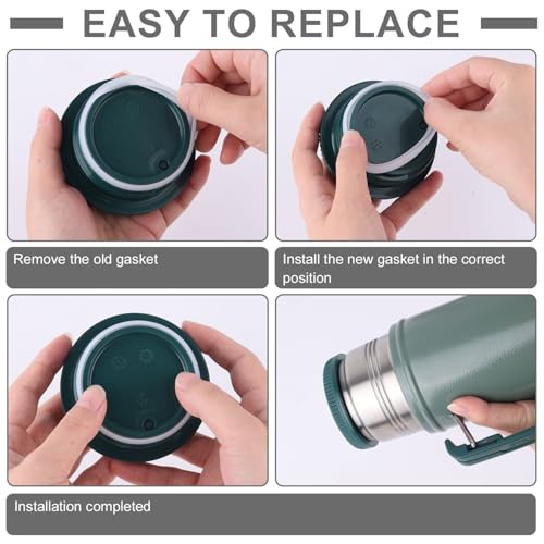 Silicone Gasket Replacement Set for 24oz Food Jars - 6pcs