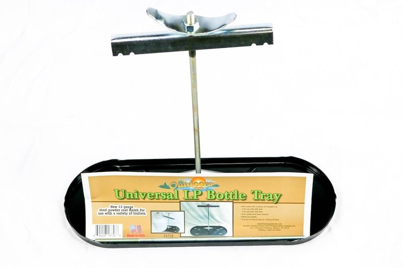 Outdoors Unlimited Universal LP Bottle Tray Black