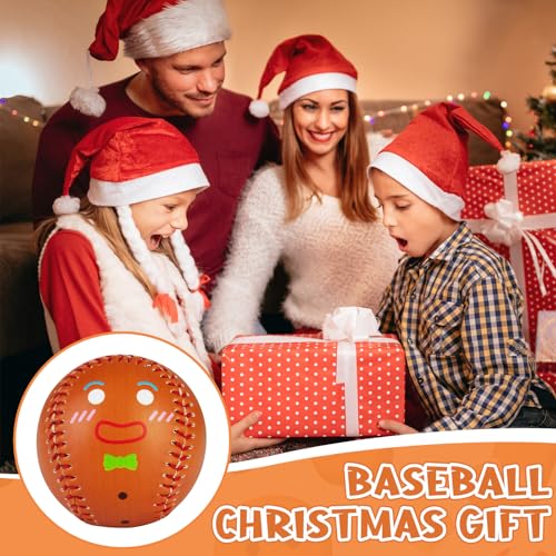 9-Inch PVC Baseball - Practice & Decor - Gingerbread/ Baseball Set