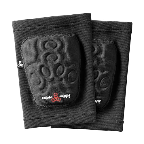 Triple Eight Covert Elbow Pads Black Large - Slim, Flexible Protective Gear for Skating & Biking