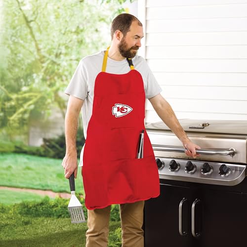 Kansas City Chiefs Cooking Grill Apron - Adjustable with Pockets