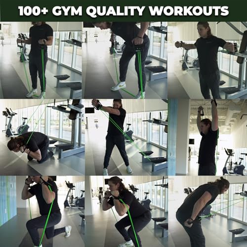 Gorilla Bow Resistance Bands with Handles 150LBS Heavy Duty Multi-Layer Workout Set