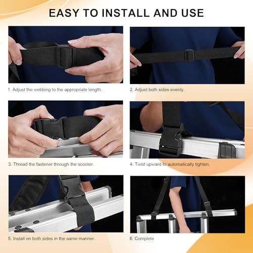 Adjustable Carry Strap for Electric Scooters & Bikes - 55lb Capacity